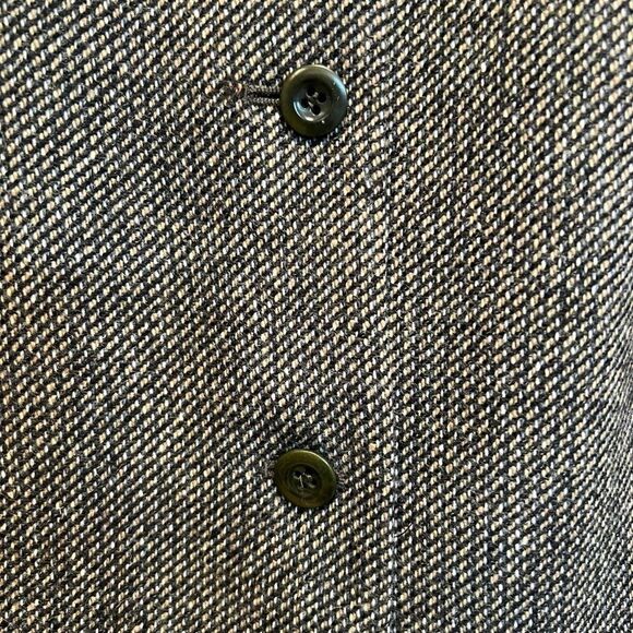 Talbots Wool Tweed Blazer Womens 8 Olive Brown Pockets Classic Jacket - Picture 7 of 15
